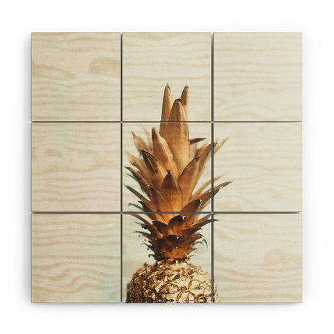 Chelsea Victoria The Gold Pineapple Wood Wall Mural