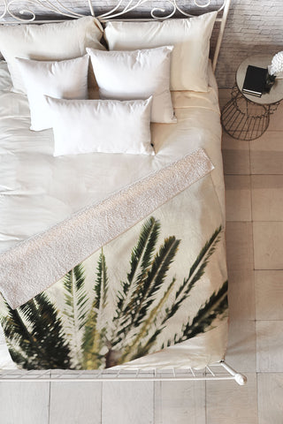 Chelsea Victoria The Palms No 2 Fleece Throw Blanket