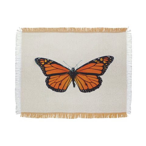 Chelsea Victoria The Queen Butterfly Throw Blanket
