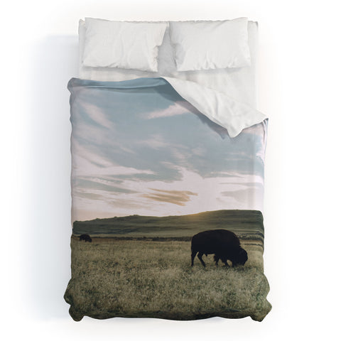 Chelsea Victoria Where The Buffalo Go Duvet Cover