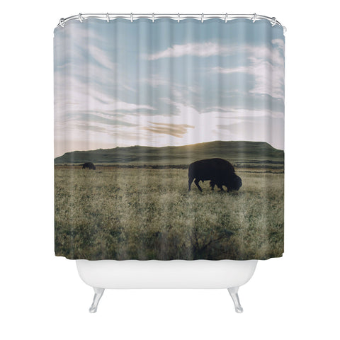 Chelsea Victoria Where The Buffalo Go Shower Curtain