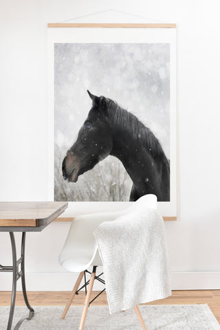 Chelsea Victoria Winter Horse Art Print And Hanger