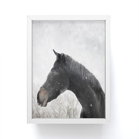 Chelsea Victoria Winter Horse Framed Mini Art Print
