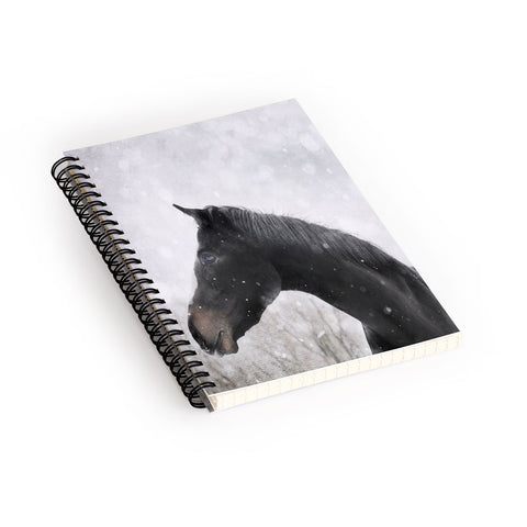 Chelsea Victoria Winter Horse Spiral Notebook