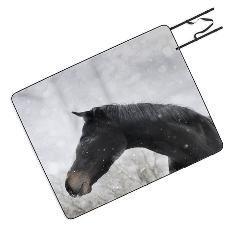 Chelsea Victoria Winter Horse Picnic Blanket