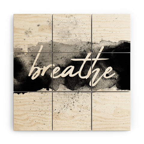 Chelsea Victoria Yogi Breathe Wood Wall Mural