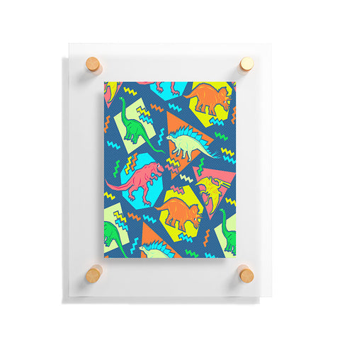 Chobopop 90s Dinosaur Pattern Floating Acrylic Print