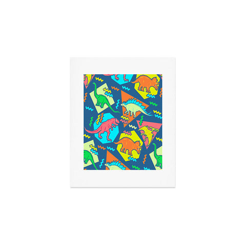 Chobopop 90s Dinosaur Pattern Art Print
