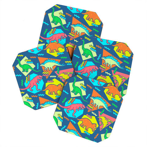 Chobopop 90s Dinosaur Pattern Coaster Set