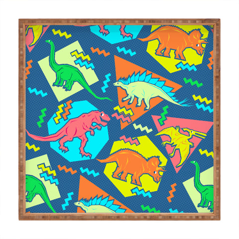 Chobopop 90s Dinosaur Pattern Square Tray