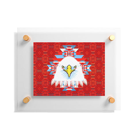 Chobopop American Flag Eagle Floating Acrylic Print