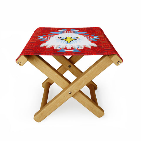 Chobopop American Flag Eagle Folding Stool