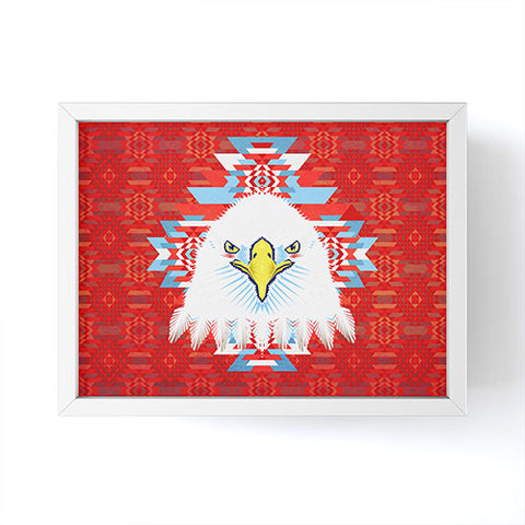 Chobopop American Flag Eagle Framed Mini Art Print