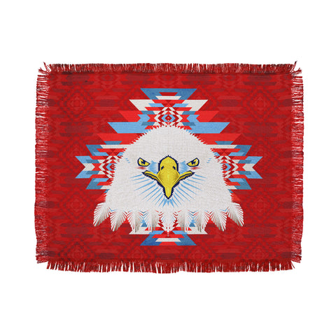 Chobopop American Flag Eagle Throw Blanket