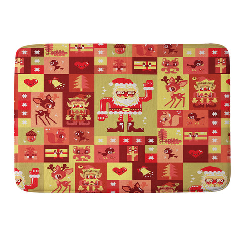 Chobopop Christmas Pattern Nr 2 Memory Foam Bath Mat