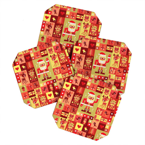 Chobopop Christmas Pattern Nr 2 Coaster Set