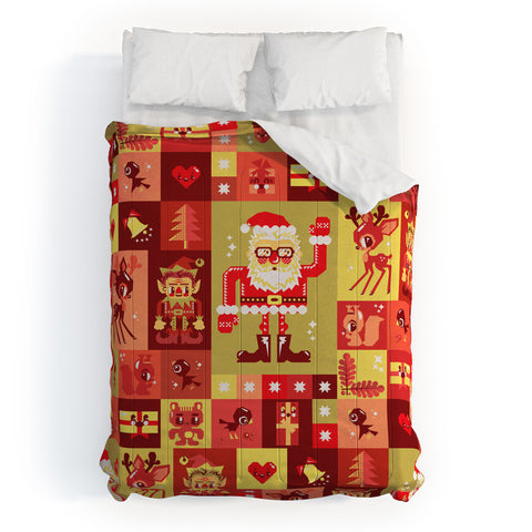 Chobopop Christmas Pattern Nr 2 Comforter