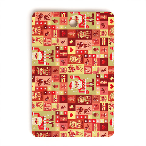Chobopop Christmas Pattern Nr 2 Cutting Board Rectangle