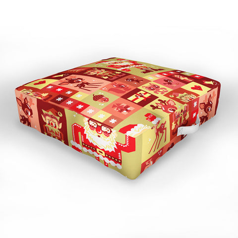 Chobopop Christmas Pattern Nr 2 Outdoor Floor Cushion