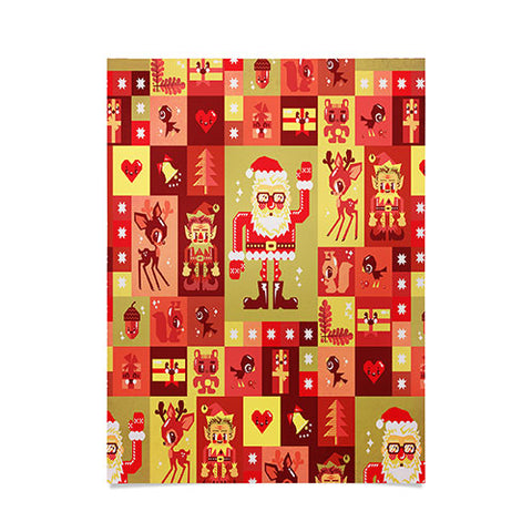 Chobopop Christmas Pattern Nr 2 Poster