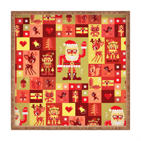 Chobopop Christmas Pattern Nr 2 Square Tray