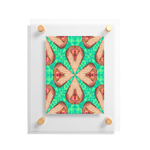 Chobopop Cobra Snake Pattern No 2 Floating Acrylic Print