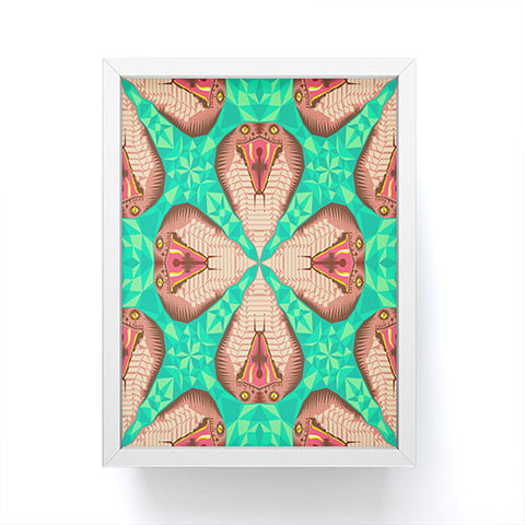 Chobopop Cobra Snake Pattern No 2 Framed Mini Art Print