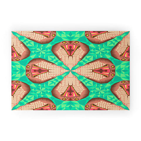 Chobopop Cobra Snake Pattern No 2 Welcome Mat