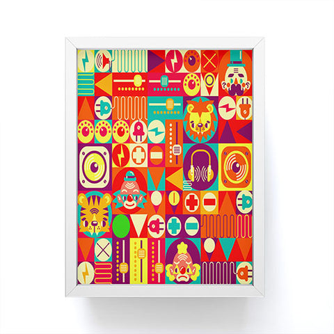 Chobopop Electro Circus Framed Mini Art Print