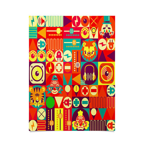 Chobopop Electro Circus Poster