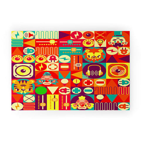 Chobopop Electro Circus Welcome Mat