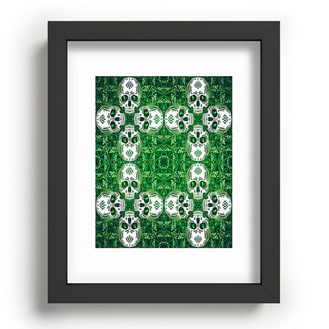 Chobopop Emerald Skull Pattern Recessed Framing Rectangle