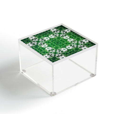 Chobopop Emerald Skull Pattern Acrylic Box