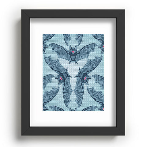 Chobopop Geometric Bat Pattern Recessed Framing Rectangle