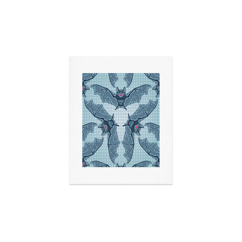 Chobopop Geometric Bat Pattern Art Print