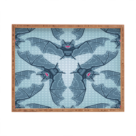 Chobopop Geometric Bat Pattern Rectangular Tray