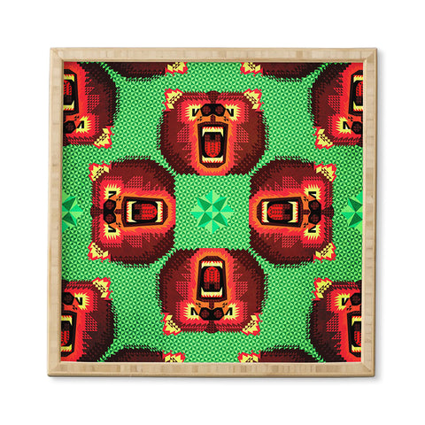Chobopop Geometric Bear Framed Wall Art