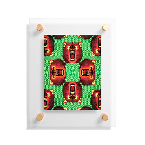 Chobopop Geometric Bear Floating Acrylic Print