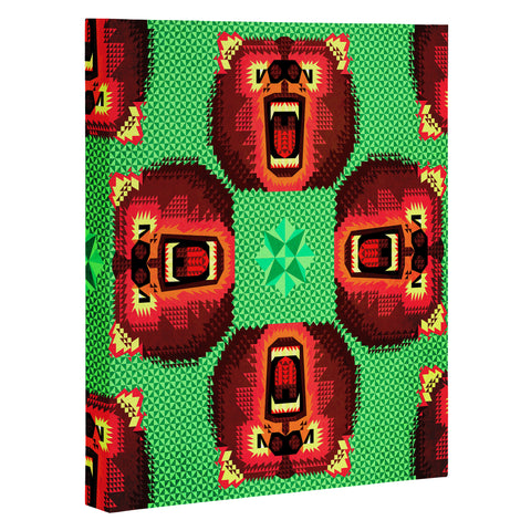 Chobopop Geometric Bear Art Canvas