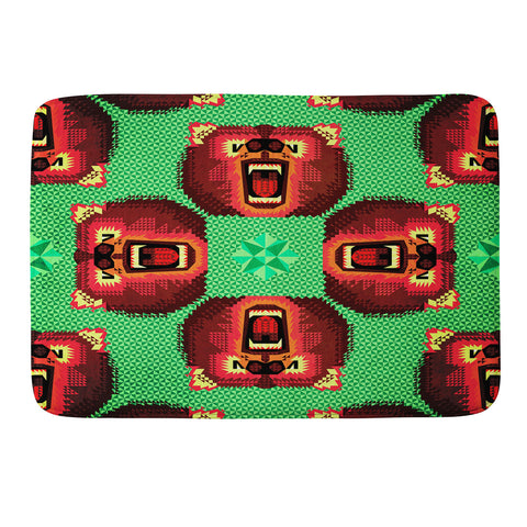 Chobopop Geometric Bear Memory Foam Bath Mat