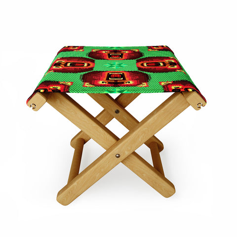 Chobopop Geometric Bear Folding Stool