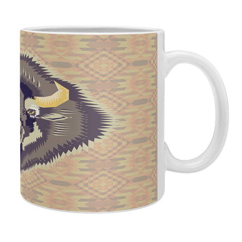 Chobopop Geometric Bison 1 Coffee Mug