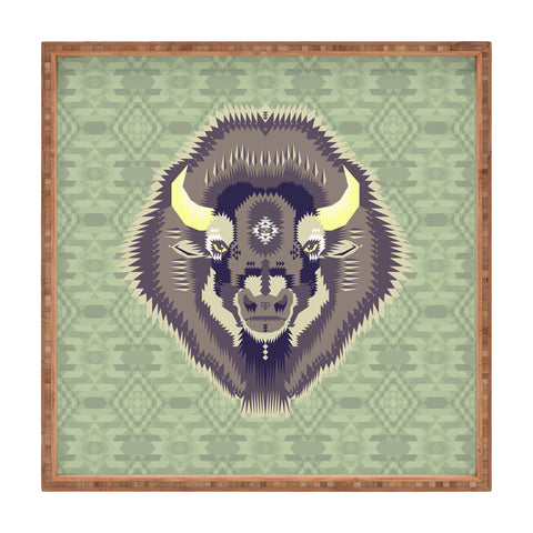 Chobopop Geometric Bison 2 Square Tray