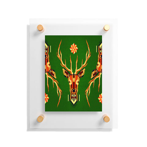 Chobopop Geometric Deer Floating Acrylic Print