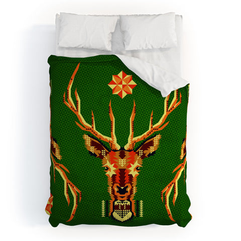 Chobopop Geometric Deer Comforter