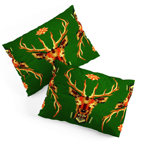 Chobopop Geometric Deer Pillow Shams