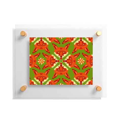 Chobopop Geometric Fox Floating Acrylic Print