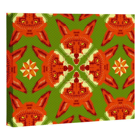 Chobopop Geometric Fox Art Canvas