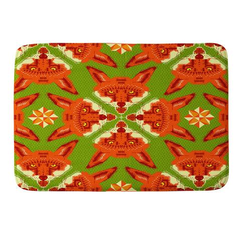 Chobopop Geometric Fox Memory Foam Bath Mat