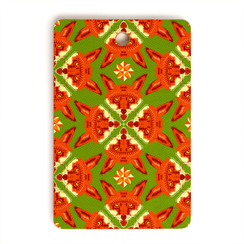 Chobopop Geometric Fox Cutting Board Rectangle